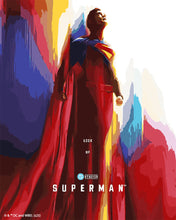Laden Sie das Bild in den Galerie-Viewer, Malen nach Zahlen Figured'Art – Superman im Aufstieg - Plakat