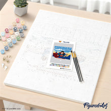 Laden Sie das Bild in den Galerie-Viewer, Superman mit Skyline