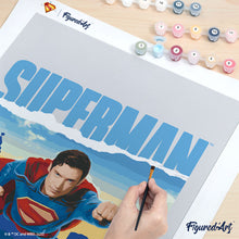 Laden Sie das Bild in den Galerie-Viewer, Superman mit Skyline