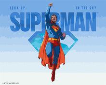 Laden Sie das Bild in den Galerie-Viewer, Malen nach Zahlen Figured'Art – Superman Flug am Himmel