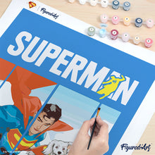 Laden Sie das Bild in den Galerie-Viewer, Superman im Flug mit Krypto