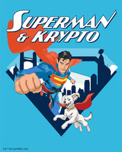 Laden Sie das Bild in den Galerie-Viewer, Malen nach Zahlen Figured'Art – Superman &amp; Krypto mit Skyline 1