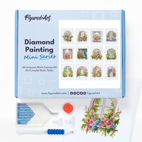 Mini Serie Diamond Painting - Blühende Blumen