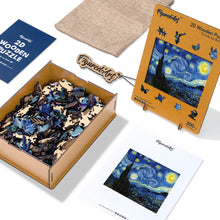 Laden Sie das Bild in den Galerie-Viewer, Holzpuzzle Erwachsene - Van Goghs Sternennacht