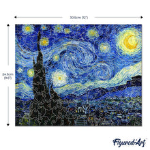 Laden Sie das Bild in den Galerie-Viewer, Holzpuzzle Erwachsene - Van Goghs Sternennacht