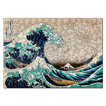 Laden Sie das Bild in den Galerie-Viewer, Holzpuzzle Erwachsene - Die große Welle vor Kanagawa von Hokusai