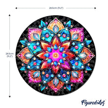 Laden Sie das Bild in den Galerie-Viewer, Holzpuzzle Erwachsene - Kaleidoskop-Mandala