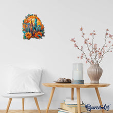 Laden Sie das Bild in den Galerie-Viewer, Holzpuzzle Erwachsene - Blumen-Stadtbild