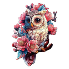 Laden Sie das Bild in den Galerie-Viewer, Holzpuzzle Erwachsene - Blumen-Eule