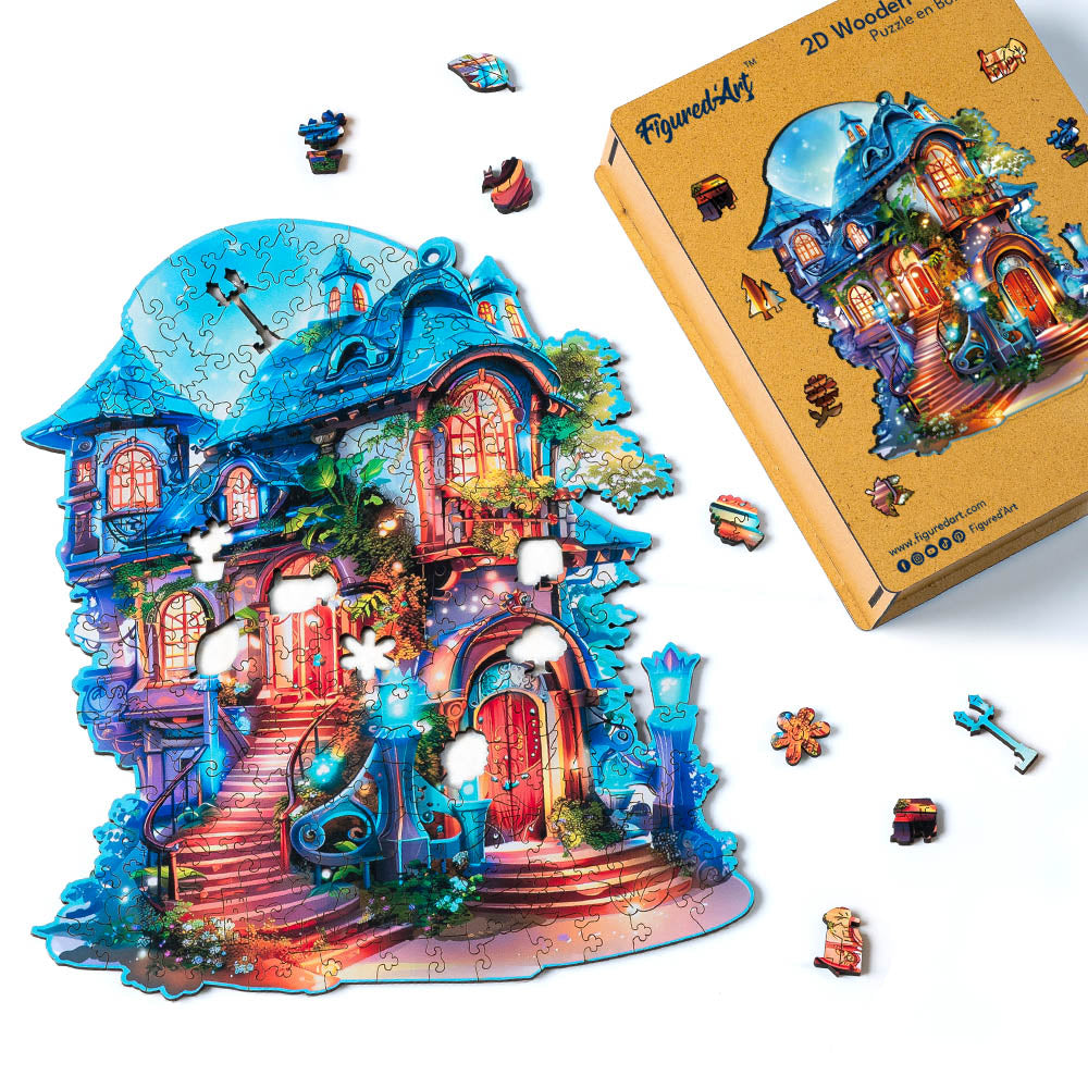 Holzpuzzle Erwachsene - Verzaubertes Haus