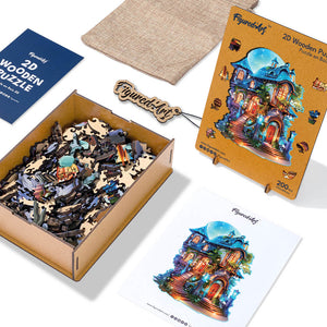 Holzpuzzle Erwachsene - Verzaubertes Haus