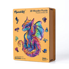 Laden Sie das Bild in den Galerie-Viewer, Holzpuzzle Erwachsene - Lebendiger Drache