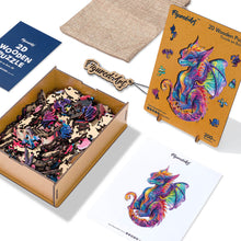 Laden Sie das Bild in den Galerie-Viewer, Holzpuzzle Erwachsene - Lebendiger Drache