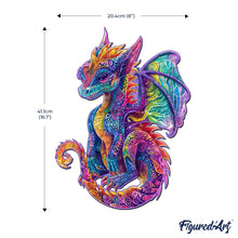 Laden Sie das Bild in den Galerie-Viewer, Holzpuzzle Erwachsene - Lebendiger Drache