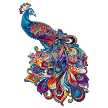 Laden Sie das Bild in den Galerie-Viewer, Holzpuzzle Erwachsene - Pfau