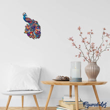 Laden Sie das Bild in den Galerie-Viewer, Holzpuzzle Erwachsene - Pfau