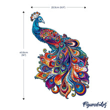 Laden Sie das Bild in den Galerie-Viewer, Holzpuzzle Erwachsene - Pfau