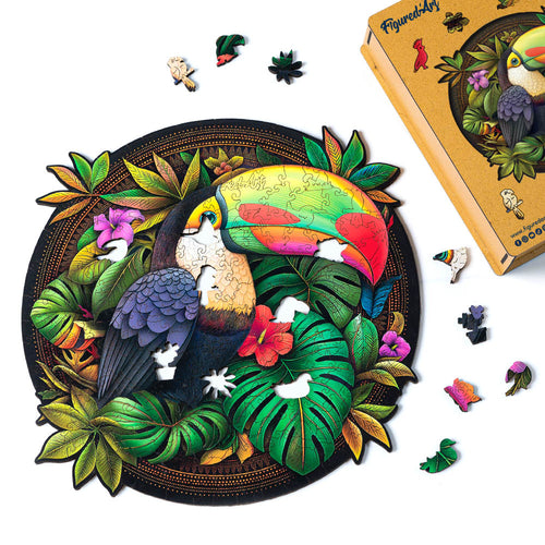 Holzpuzzle Erwachsene - Tropischer Tukan