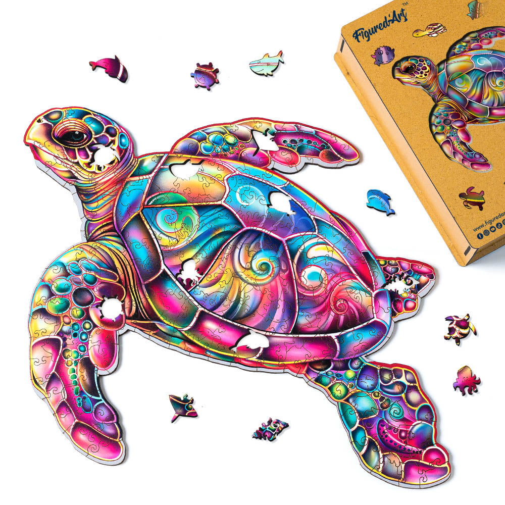 Holzpuzzle Erwachsene - Meeresschildkröte