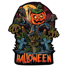 Laden Sie das Bild in den Galerie-Viewer, 2D Holzpuzzle – Halloween-Vogelscheuche