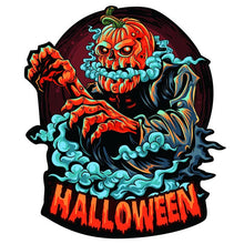 Laden Sie das Bild in den Galerie-Viewer, 2D Holzpuzzle – Halloween Kürbis Mann