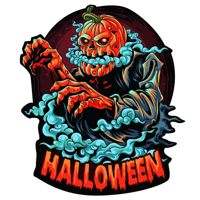 2D Holzpuzzle – Halloween Kürbis Mann