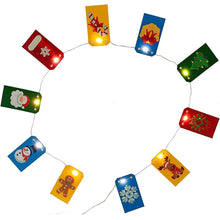 Laden Sie das Bild in den Galerie-Viewer, Ornament Weihnachtsbaum mit Lichter LED Set 10 Stück