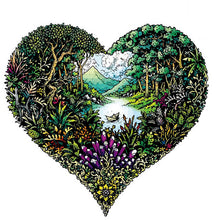 Laden Sie das Bild in den Galerie-Viewer, 2D Holzpuzzle – Naturherz