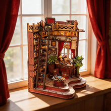 Laden Sie das Bild in den Galerie-Viewer, Miniaturhaus - Gewundene Gassen Bibliothek Figured'Art