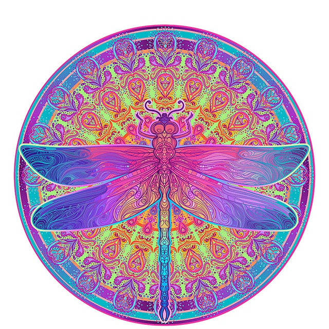 2D Holzpuzzle – Mandala Libelle