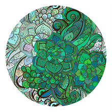 Laden Sie das Bild in den Galerie-Viewer, 2D Holzpuzzle – Grüne Blumen