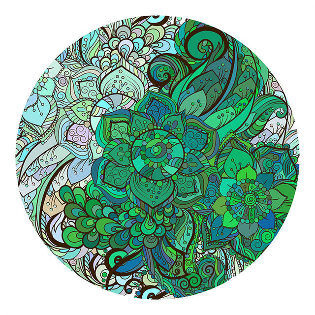 2D Holzpuzzle – Grüne Blumen