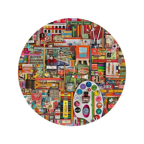 2D Holzpuzzle – Kunstkollage