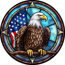 Laden Sie das Bild in den Galerie-Viewer, 2D Holzpuzzle – Patriotischer Adler