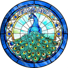 Laden Sie das Bild in den Galerie-Viewer, 2D Holzpuzzle – Pfau Willkommen