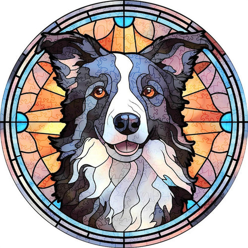 2D Holzpuzzle – Border Collie