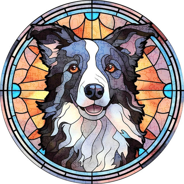 2D Holzpuzzle – Border Collie