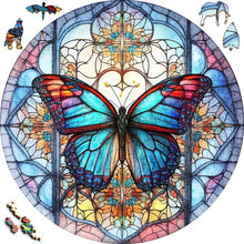 Laden Sie das Bild in den Galerie-Viewer, 2D Holzpuzzle – Himmlischer Schmetterling