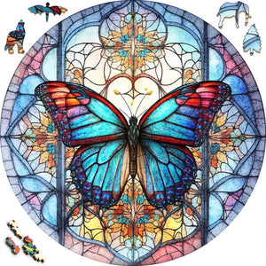 2D Holzpuzzle – Himmlischer Schmetterling