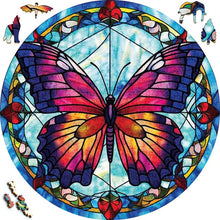 Laden Sie das Bild in den Galerie-Viewer, 2D Holzpuzzle – Morgen Schmetterling