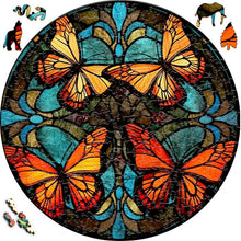 Laden Sie das Bild in den Galerie-Viewer, 2D Holzpuzzle – Monarchfalter