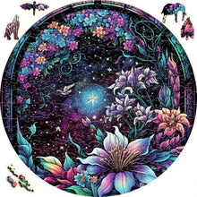 Laden Sie das Bild in den Galerie-Viewer, 2D Holzpuzzle – Galaxieblumen