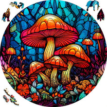 Laden Sie das Bild in den Galerie-Viewer, 2D Holzpuzzle – Pilze