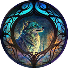 Laden Sie das Bild in den Galerie-Viewer, 2D Holzpuzzle – Winterwolf