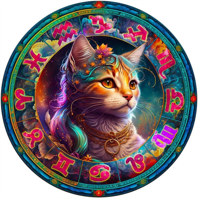 2D Holzpuzzle – Jungfrau Katze