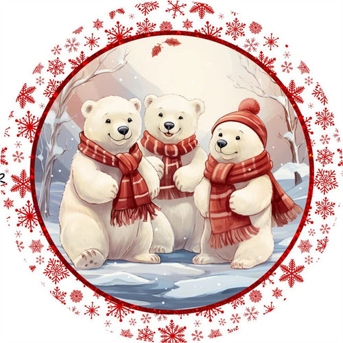 2D Holzpuzzle – Winterbären