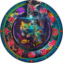 Laden Sie das Bild in den Galerie-Viewer, 2D Holzpuzzle – Wassermann Katze