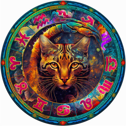 2D Holzpuzzle – Skorpion Katze