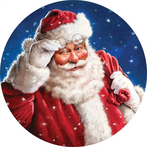 2D Holzpuzzle – Santa Zwinkern