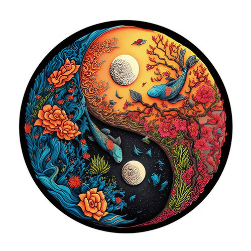 2D Holzpuzzle – Koi-Fisch
